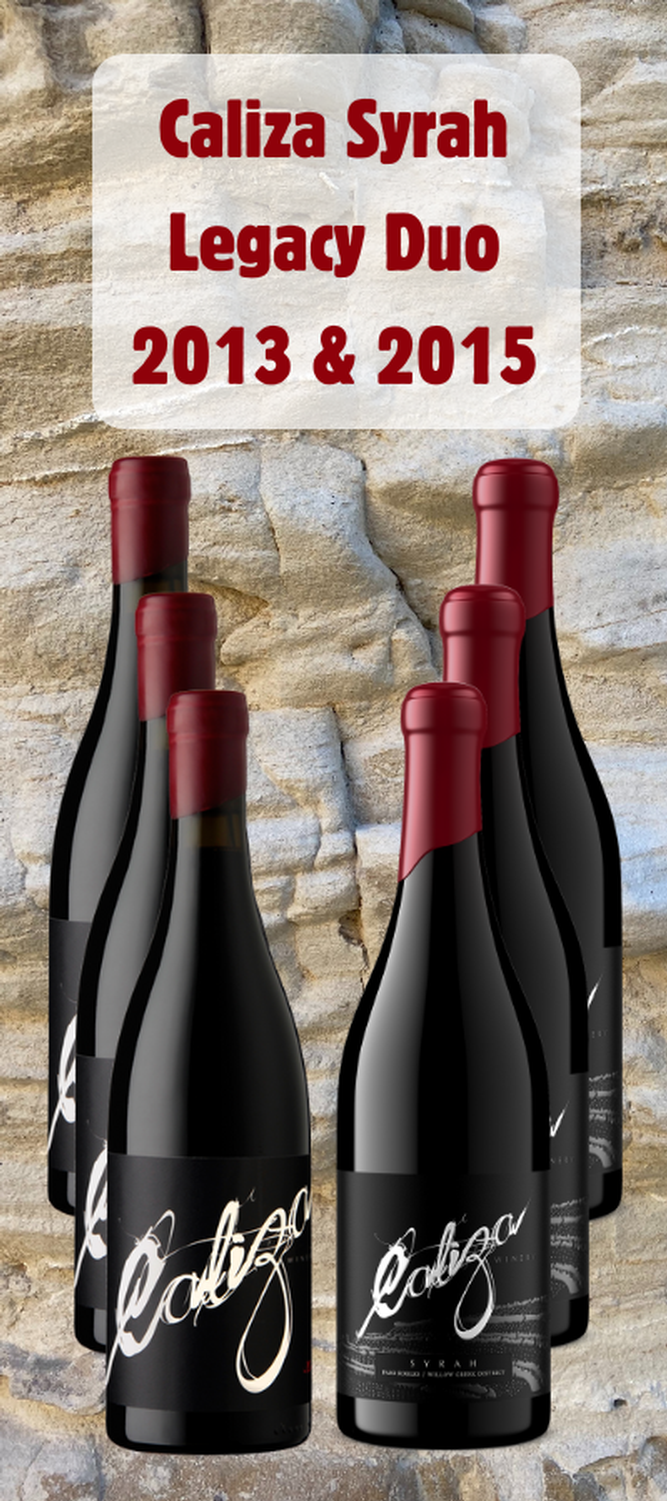 2013 & 2015 Caliza Syrah Legacy Duo
