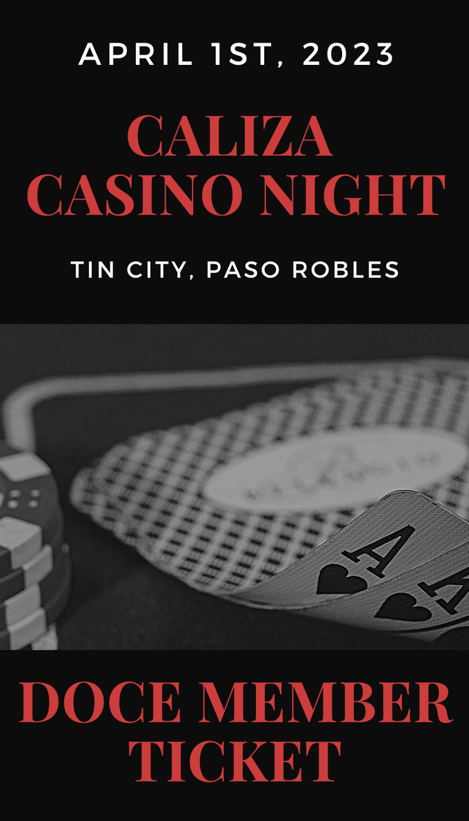 Caliza Casino Night - DOCE MEMBER TICKET